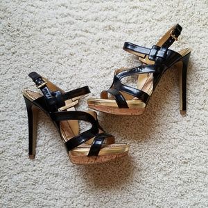 NWOT Nine West Platform Heels Black Size 6.5 NWOT